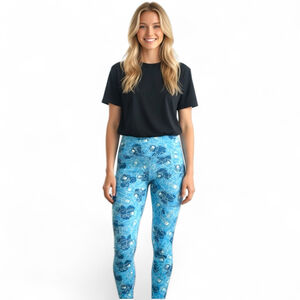 Lularoe Disney One Size Blue Minnie Mouse Leggings